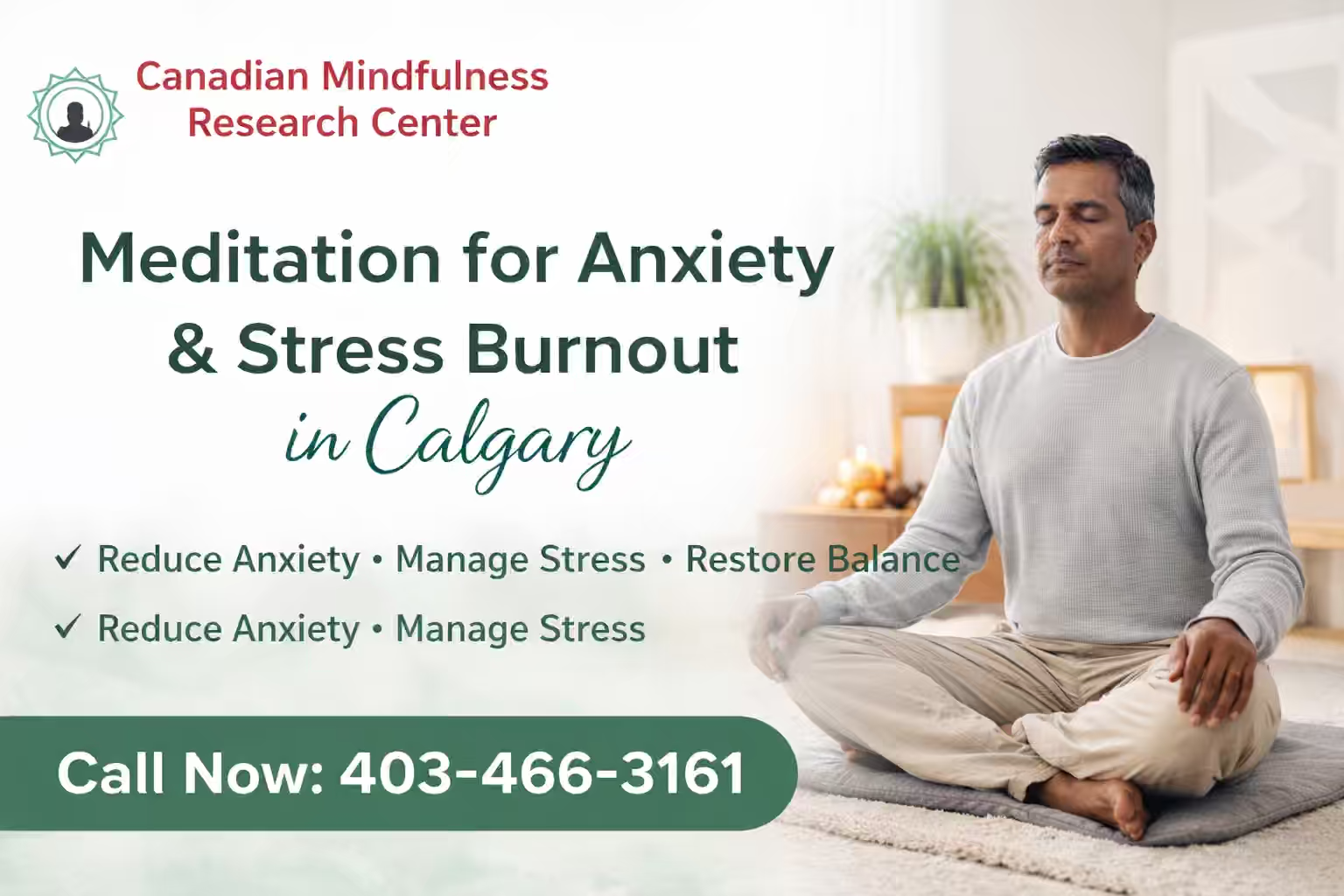 Meditation for Anxiety & Stress Burnout in Calgary
