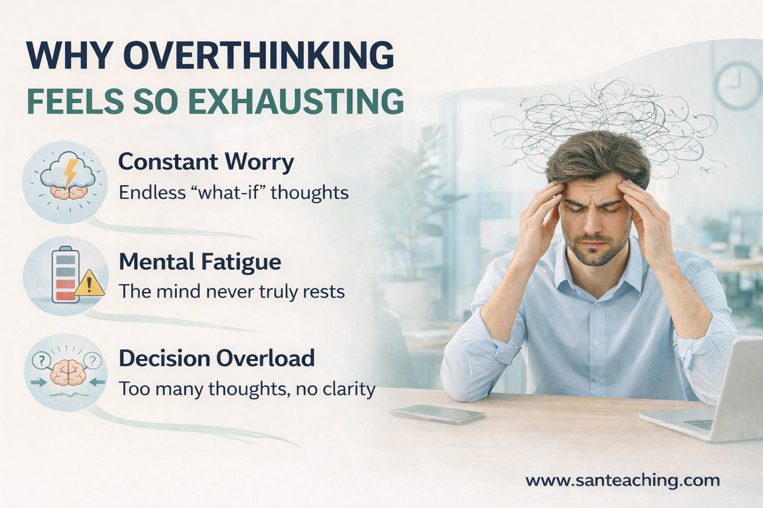 Why Overthinking Feels So Exhausting