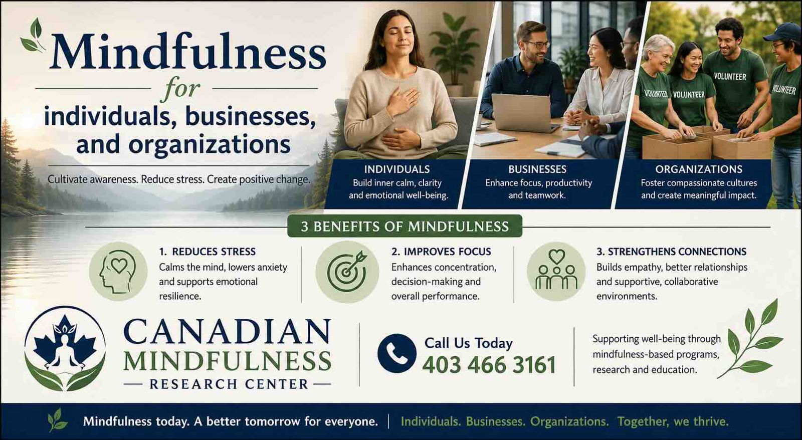 Mindfulness Programs for Individuals, Businesses & Organizations in Calgary